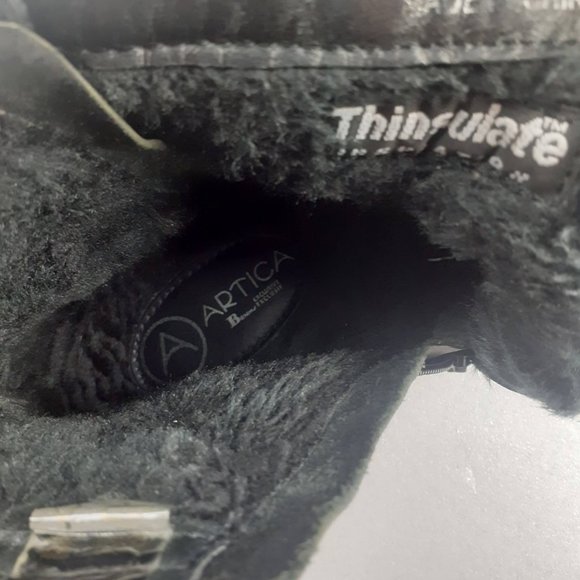 Winter boot, 100%Leather Faux fur Weatherproof Zip boot men41/9us/8uk=wmn10us - Picture 5 of 5